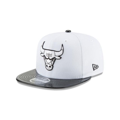 White Chicago Bulls Hat - New Era NBA Two Tone 9FIFTY Strapback Caps USA2056837